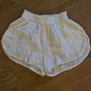 Marine Layer Corinne Double Cloth Short High‎ Waist Relaxed Shorts Summer 2023